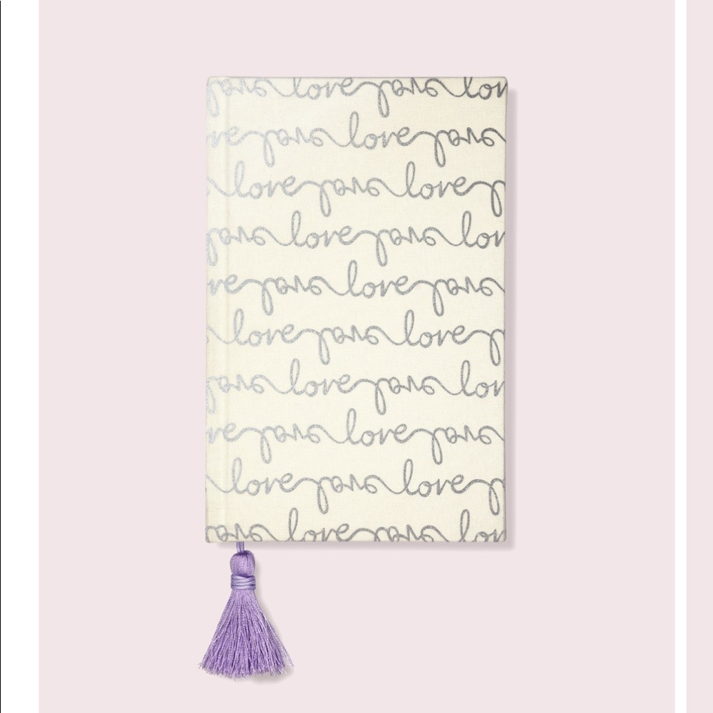 Kate Spade Graphic Wedding ( LOVE ) Bridal Journal With Tassel Bookmark.